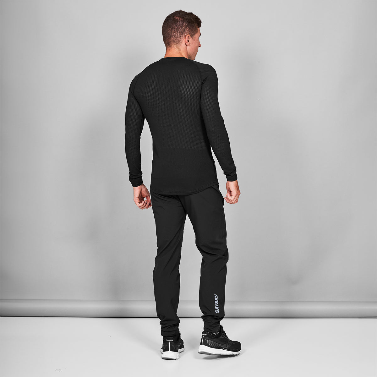 ベースレイヤー（ロングスリーブ） SM20005c901 Mesh Base Layer Longsleeve - Black [メンズ]
