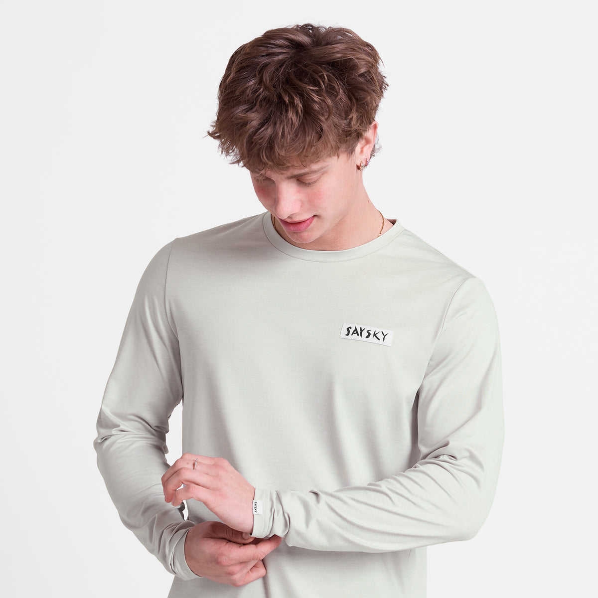ランニングTシャツ（ロングスリーブ） SM20006c6008 Tiger Pace Long Sleeve - Grey [メンズ]
