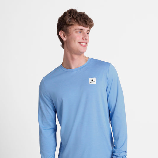ランニングTシャツ（ロングスリーブ） SM20007c2019 Statement Pace Long Sleeve - Blue [メンズ]