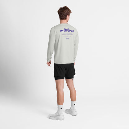 ランニングTシャツ（ロングスリーブ） SM20007c6008 Statement Pace Long Sleeve - Grey [メンズ]
