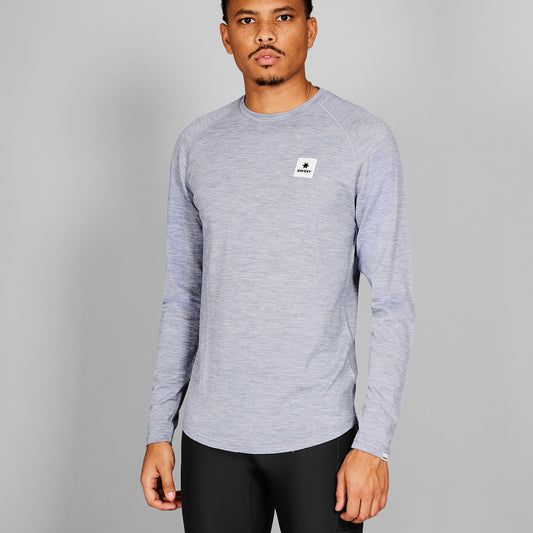 ランニングTシャツ（ロングスリーブ） SM20008c6004 Merino Base 165 Long Sleeve - Grey [メンズ]