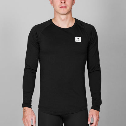 ランニングTシャツ（ロングスリーブ） SM20008c901 Merino Base 165 Long Sleeve - Black [メンズ]
