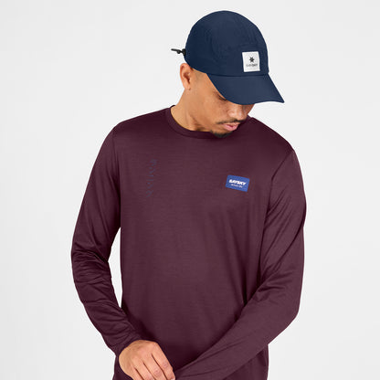ランニングTシャツ（ロングスリーブ） SM20010c5011 Statement Pace Long Sleeve - Burgundy [メンズ]