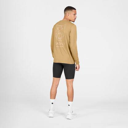 ランニングTシャツ（ロングスリーブ） SM20011c4010 Tiger Pace Long Sleeve - Beige [メンズ]