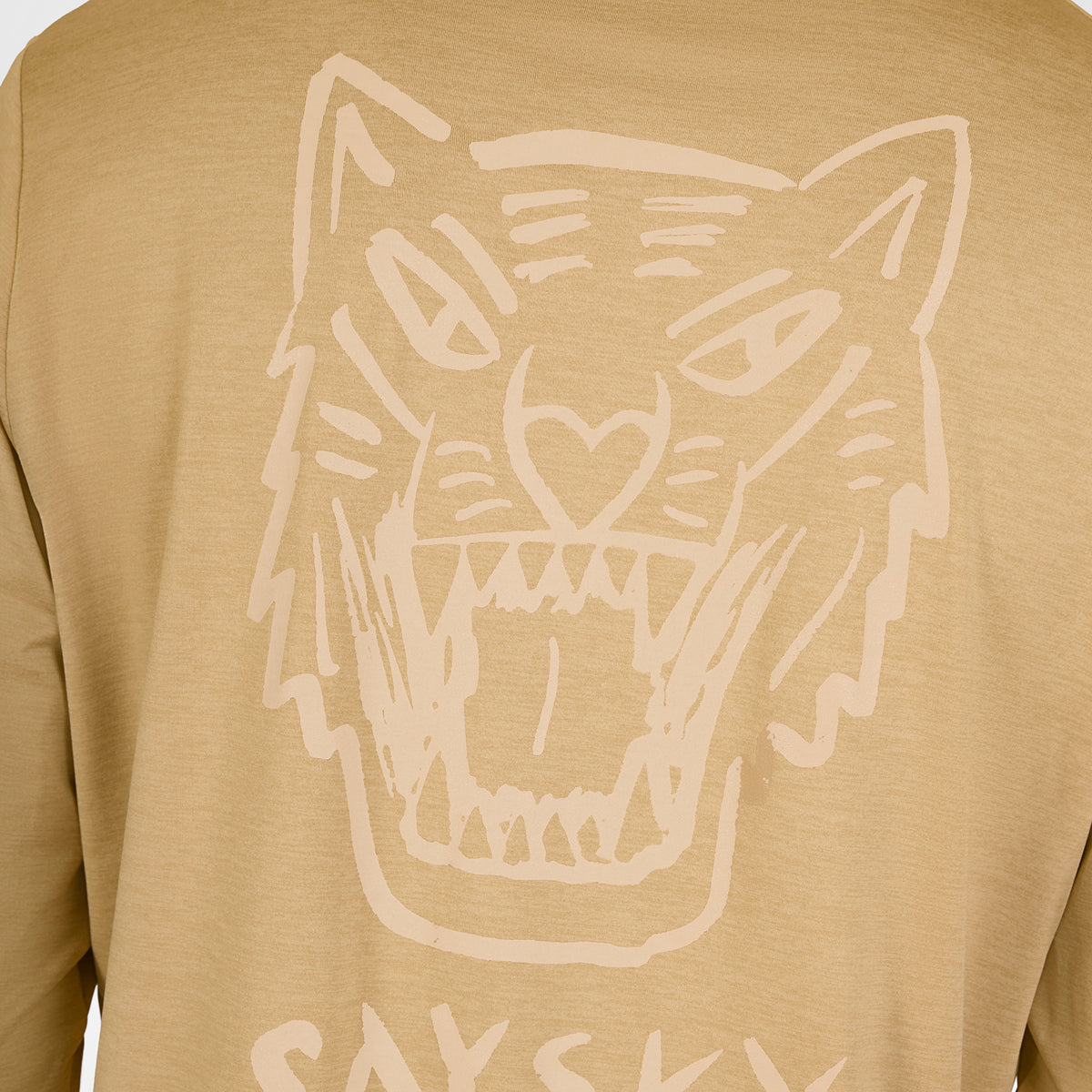 ランニングTシャツ（ロングスリーブ） SM20011c4010 Tiger Pace Long Sleeve - Beige [メンズ]