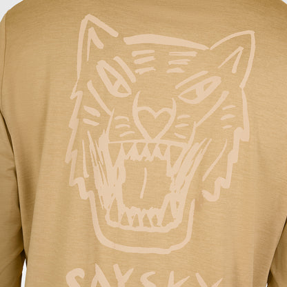 ランニングTシャツ（ロングスリーブ） SM20011c4010 Tiger Pace Long Sleeve - Beige [メンズ]