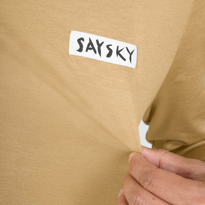 ランニングTシャツ（ロングスリーブ） SM20011c4010 Tiger Pace Long Sleeve - Beige [メンズ]
