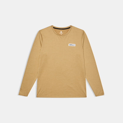 ランニングTシャツ（ロングスリーブ） SM20011c4010 Tiger Pace Long Sleeve - Beige [メンズ]