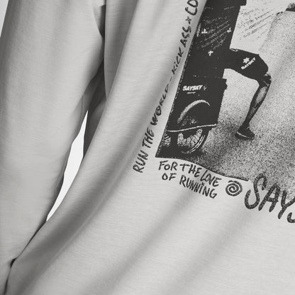 ランニングTシャツ（ロングスリーブ） SM20012c6008 Statement Pace Long Sleeve - Grey [メンズ]