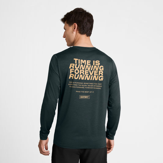 ランニングTシャツ（ロングスリーブ） SM20012c9001 Statement Pace Long Sleeve - Black [メンズ]