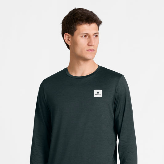 ランニングTシャツ（ロングスリーブ） SM20012c9001 Statement Pace Long Sleeve - Black [メンズ]