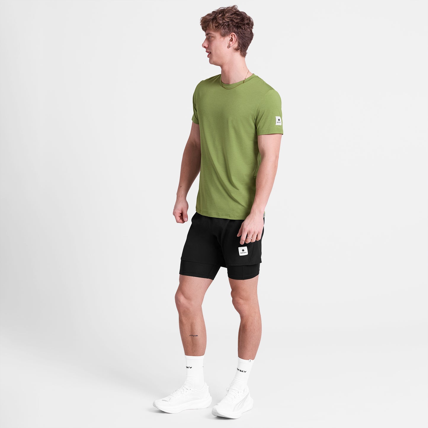 ランニングTシャツ SM25002c3011 Clean Pace T-shirt - Green [メンズ]