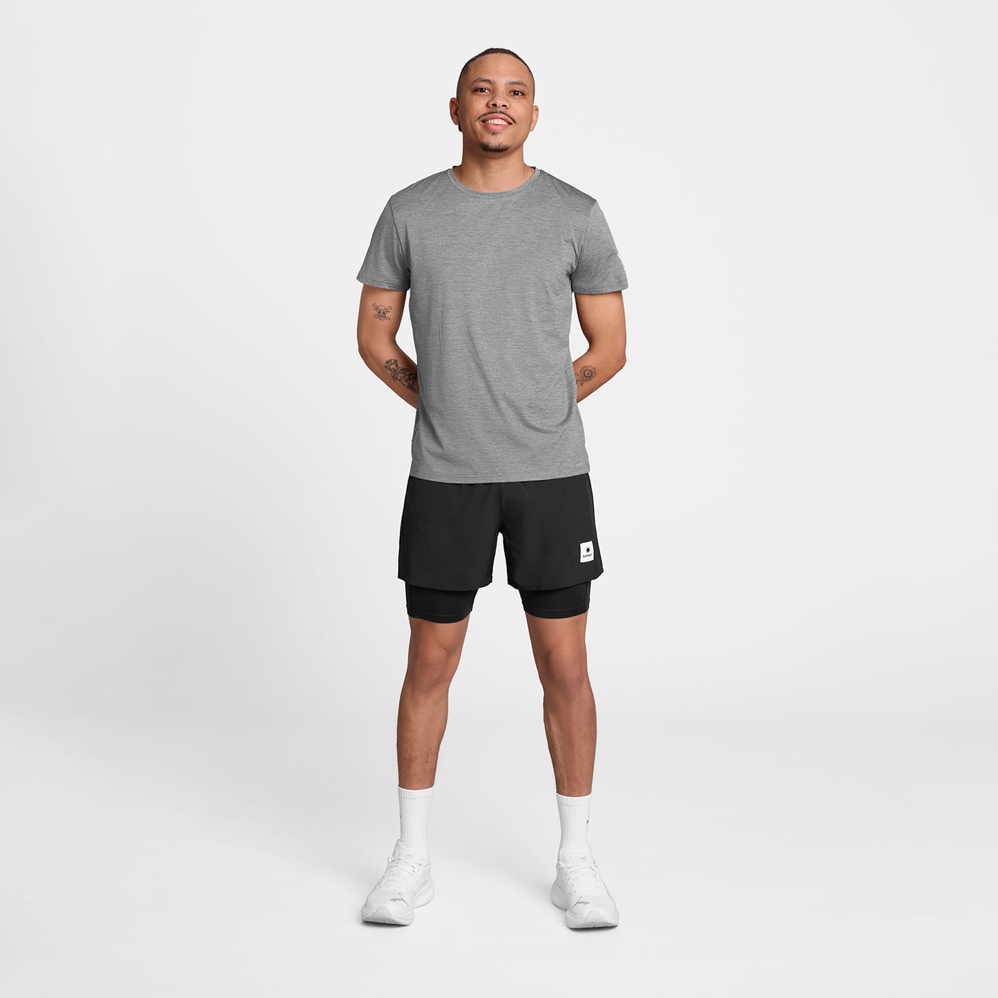 ランニングTシャツ SM25002c6004 Clean Pace T-shirt - Grey [メンズ]