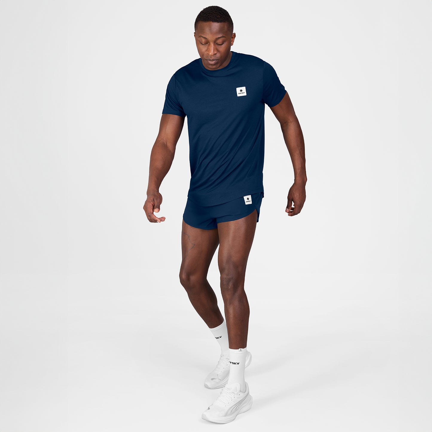ランニングTシャツ SM25004c201 Clean Combat Pro T-shirt - Blue [メンズ]