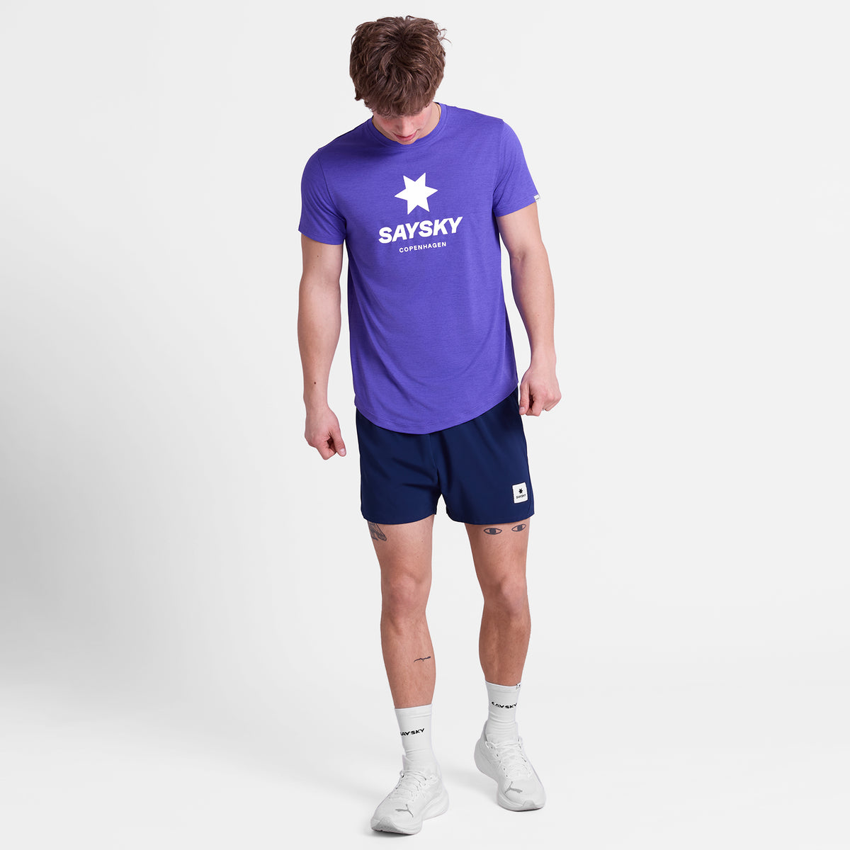 ランニングTシャツ SM25005c7012 Logo Combat Pro T-shirt - Purple [メンズ]