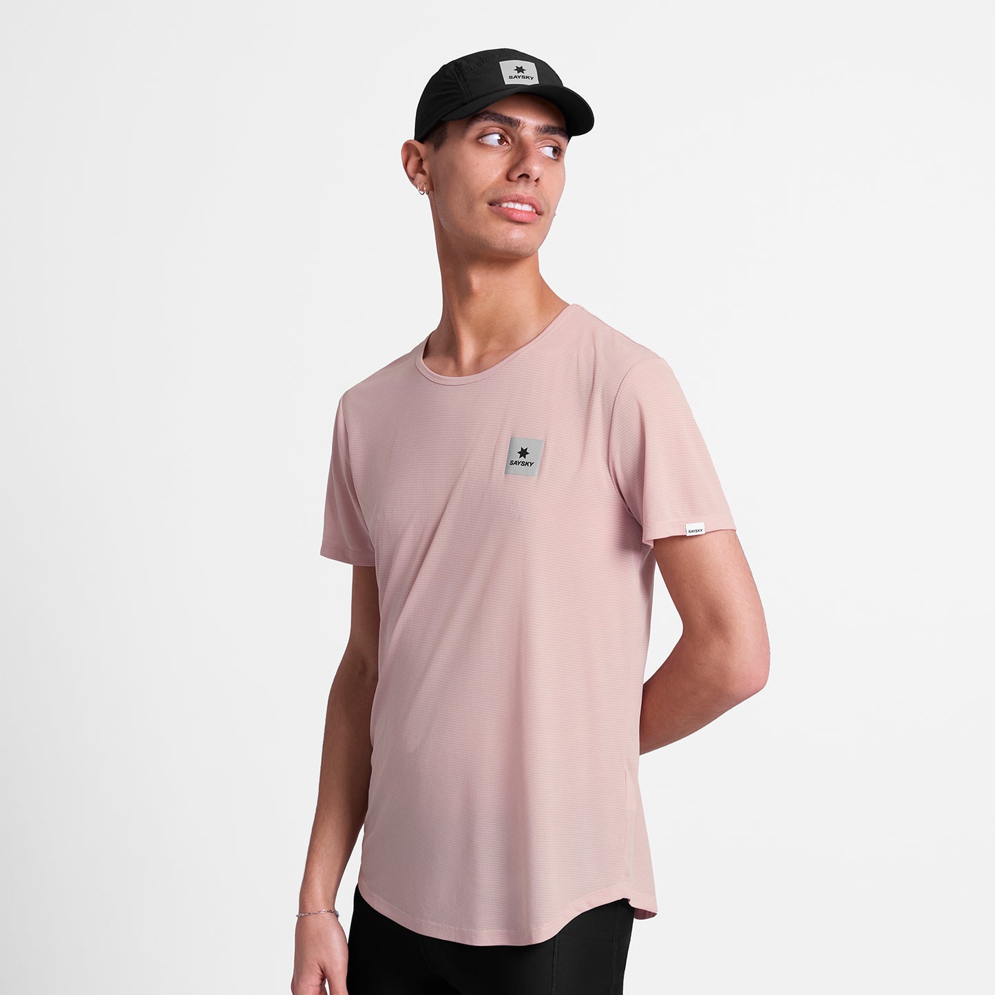 ランニングTシャツ SM25011c1069 Reactive Flow T-shirt - Pinklogo [メンズ]