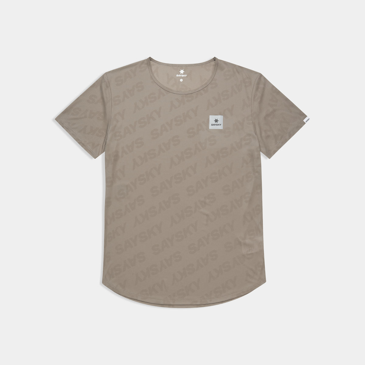 ランニングTシャツ SM25011c1070 Reactive Flow T-shirt - Darkbeigelogo [メンズ]