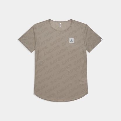ランニングTシャツ SM25011c1070 Reactive Flow T-shirt - Darkbeigelogo [メンズ]