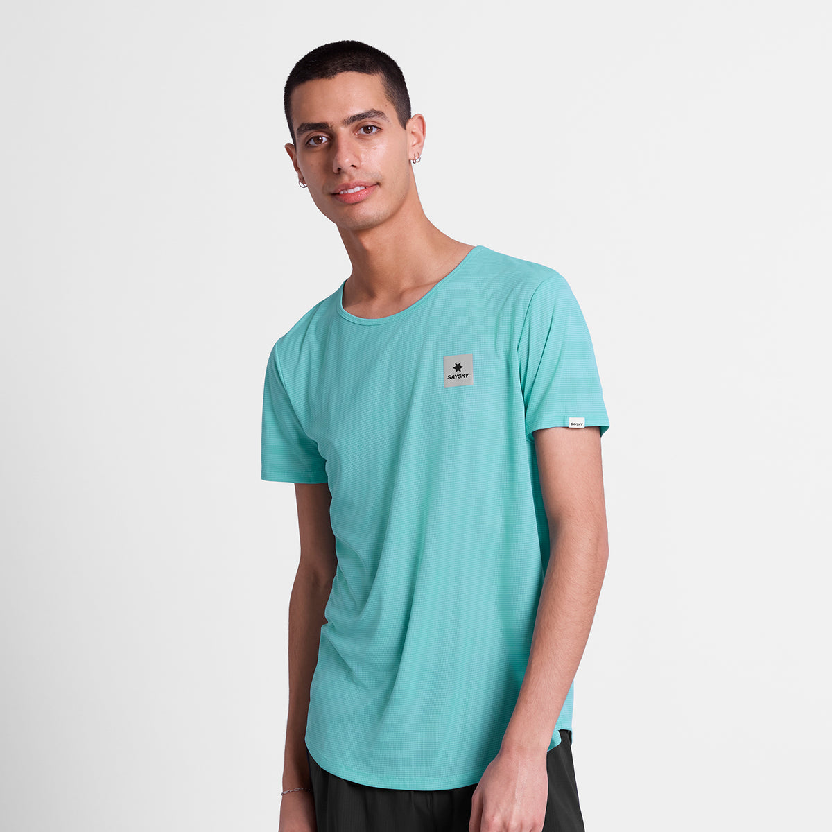 ランニングTシャツ SM25011c1071 Reactive Flow T-shirt - Bluelogo [メンズ]