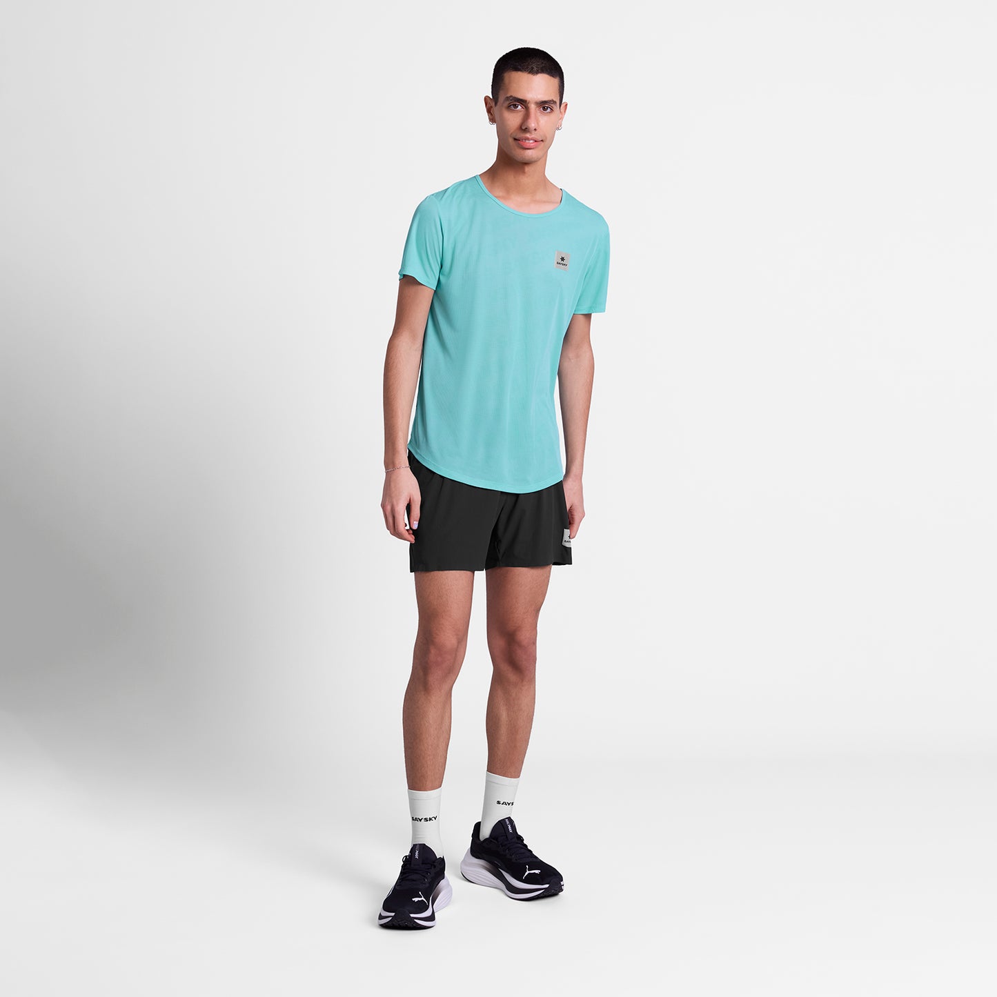 ランニングTシャツ SM25011c1071 Reactive Flow T-shirt - Bluelogo [メンズ]