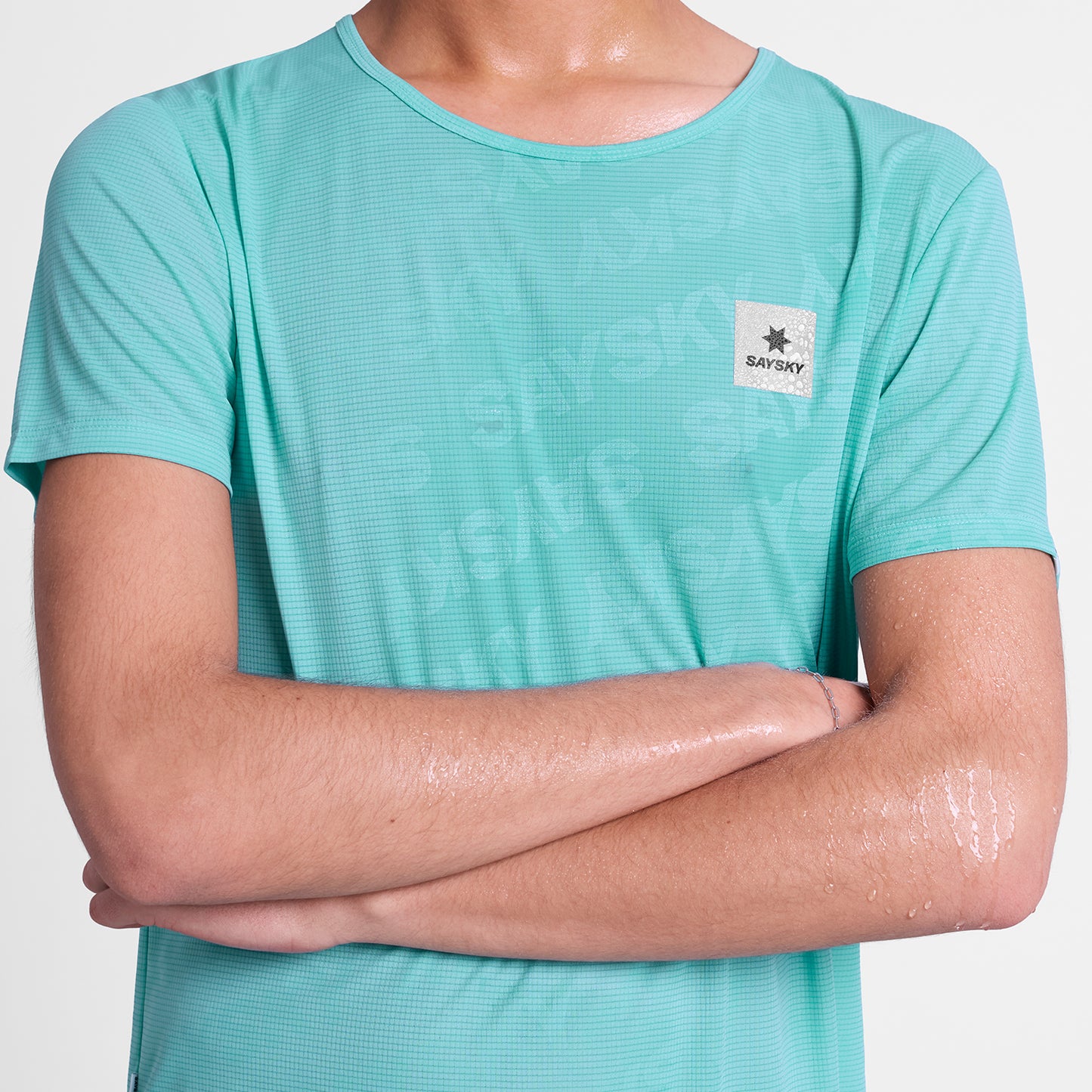 ランニングTシャツ SM25011c1071 Reactive Flow T-shirt - Bluelogo [メンズ]