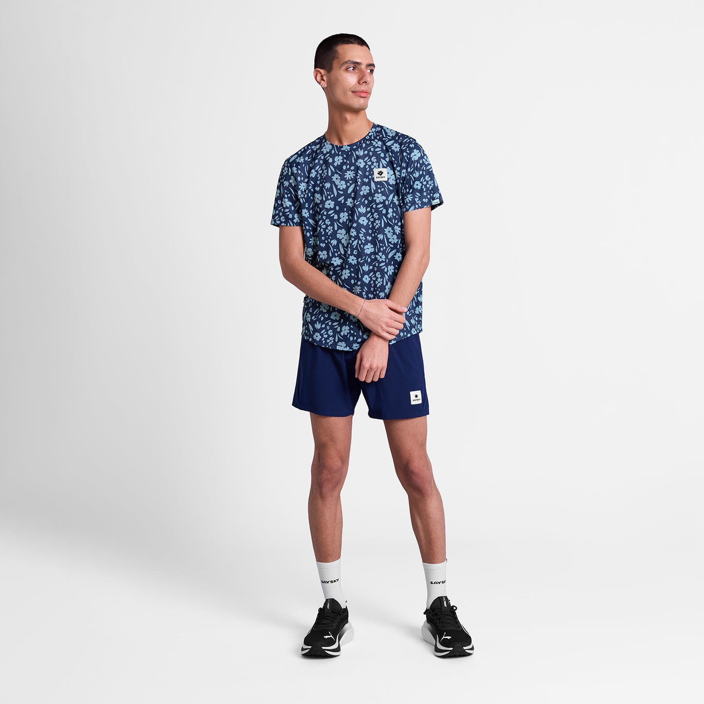 ランニングTシャツ SM25012c1065 Flower Combat T-shirt - Blueflower [メンズ]