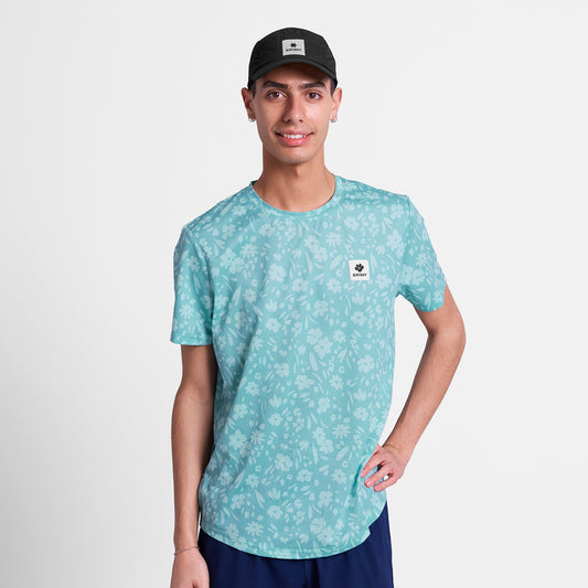 ランニングTシャツ SM25012c1066 Flower Combat T-shirt - Lightblueflower [メンズ]