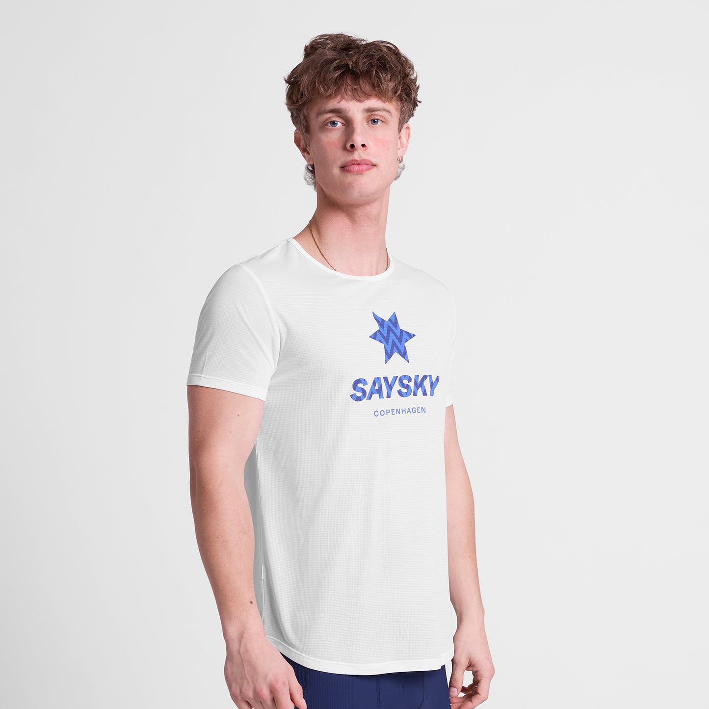 ランニングTシャツ SM25020c101 Zig Zag Flow T-shirt - White [メンズ]