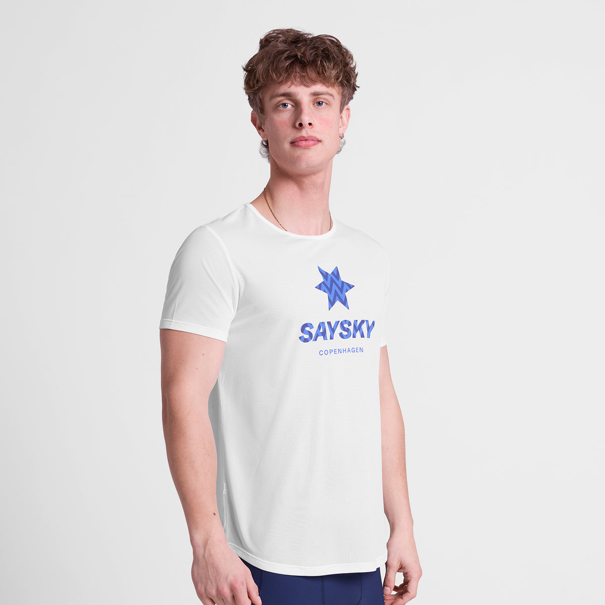 ランニングTシャツ SM25020c101 Zig Zag Flow T-shirt - White [メンズ]
