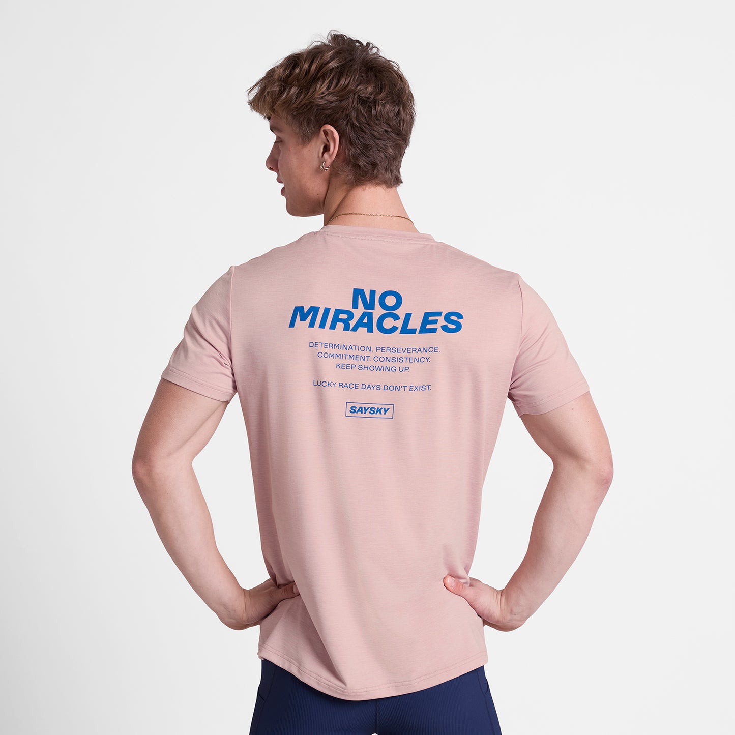 ランニングTシャツ SM25021c5009 Statement Pace T-shirt - Pink [メンズ]