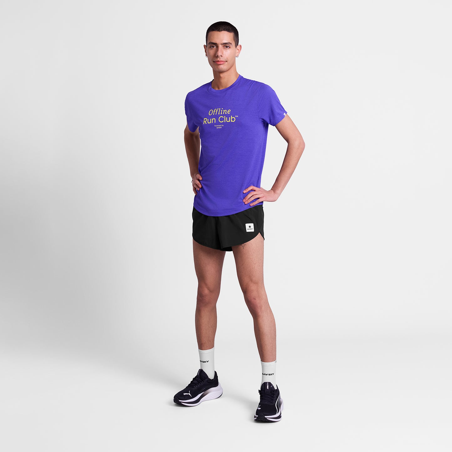 ランニングTシャツ SM25022c7012 Statement Combat Pro T-shirt - Purple [メンズ]