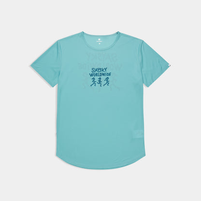 ランニングTシャツ SM25027c228 Statement Flow T-shirt - Blue [メンズ]