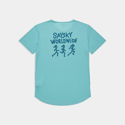 ランニングTシャツ SM25027c228 Statement Flow T-shirt - Blue [メンズ]