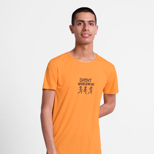 ランニングTシャツ SM25027c419 Statement Flow T-shirt - Orange [メンズ]