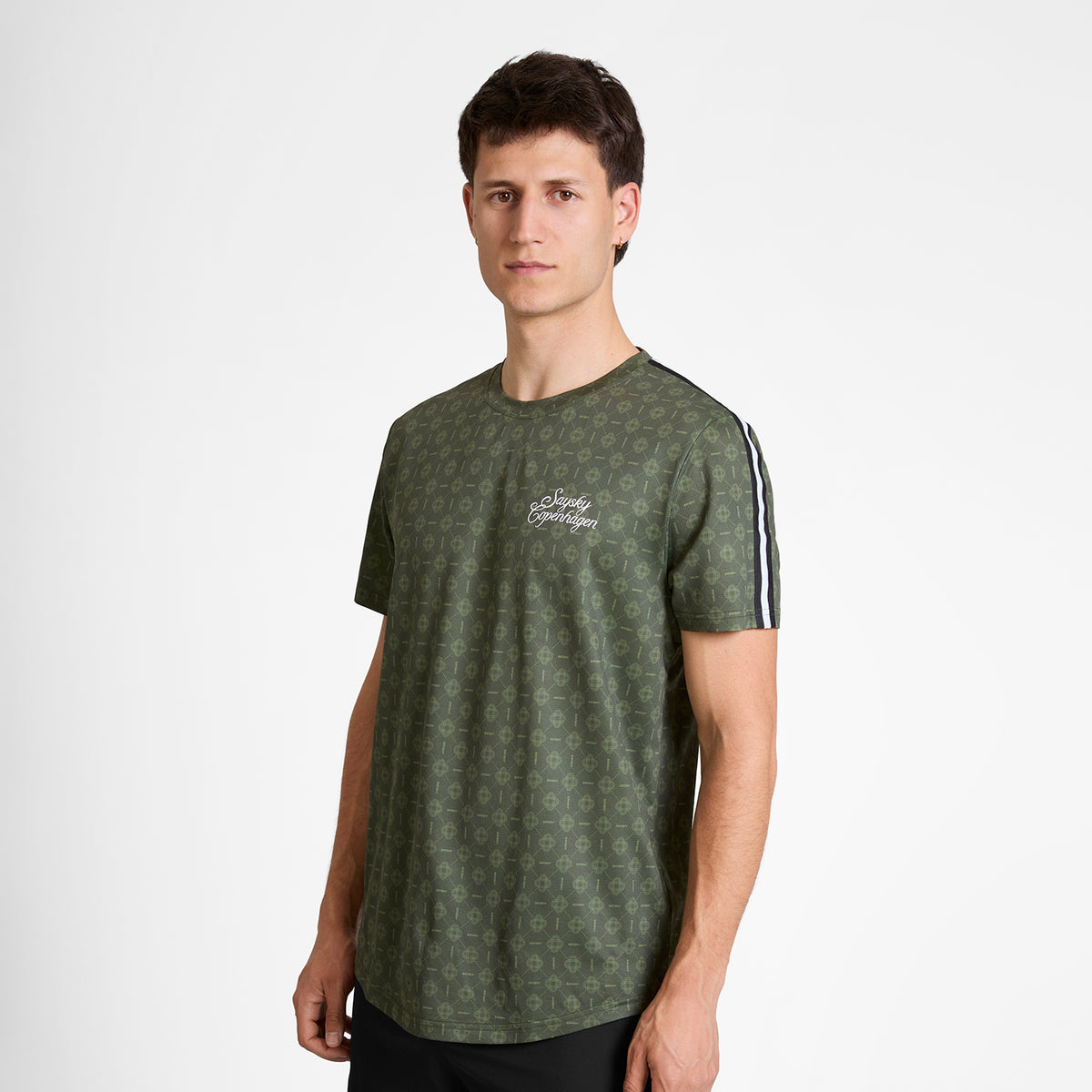 ランニングTシャツ SM25032c1079 Couture Combat T-shirt - Green Aop [メンズ]