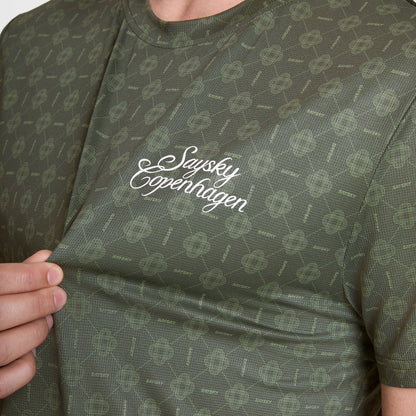 ランニングTシャツ SM25032c1079 Couture Combat T-shirt - Green Aop [メンズ]