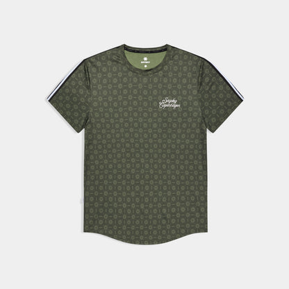 ランニングTシャツ SM25032c1079 Couture Combat T-shirt - Green Aop [メンズ]