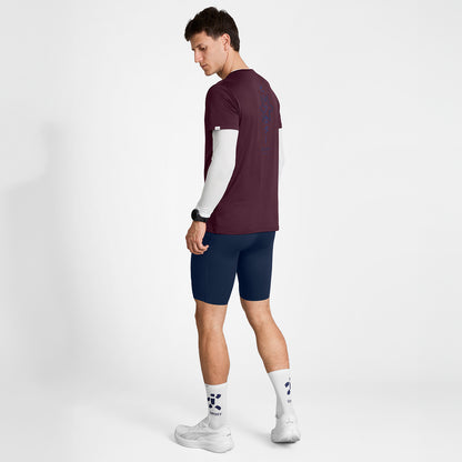 ランニングTシャツ SM25034c5011 Statement Pace T-shirt - Burgundy [メンズ]