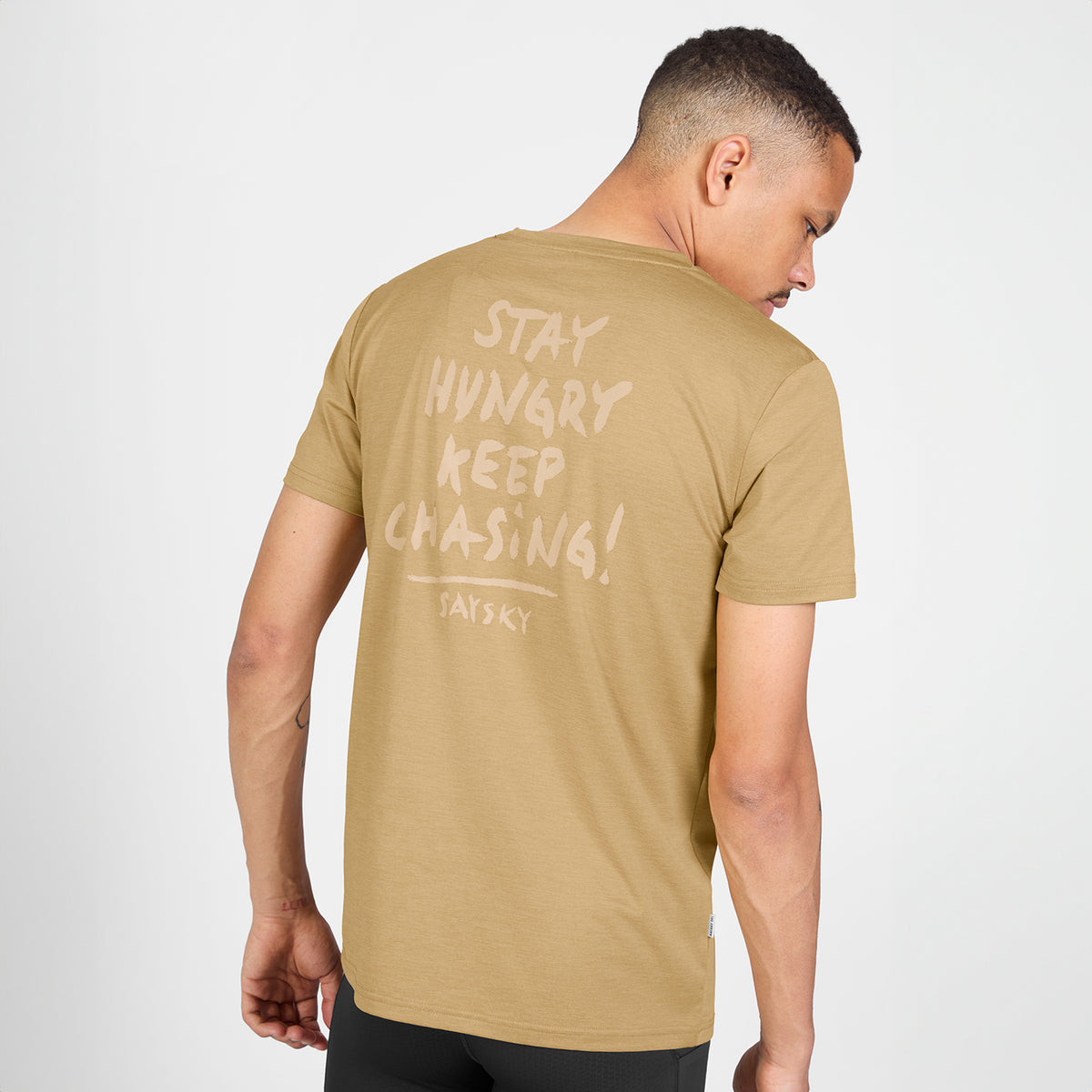 ランニングTシャツ SM25035c4010 Tiger Pace T-shirt - Beige [メンズ]