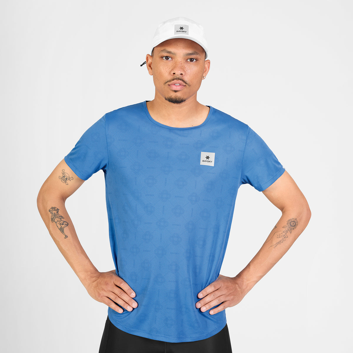 ランニングTシャツ SM25036c1075 Reactive Flow T-shirt - Blue Aop [メンズ]