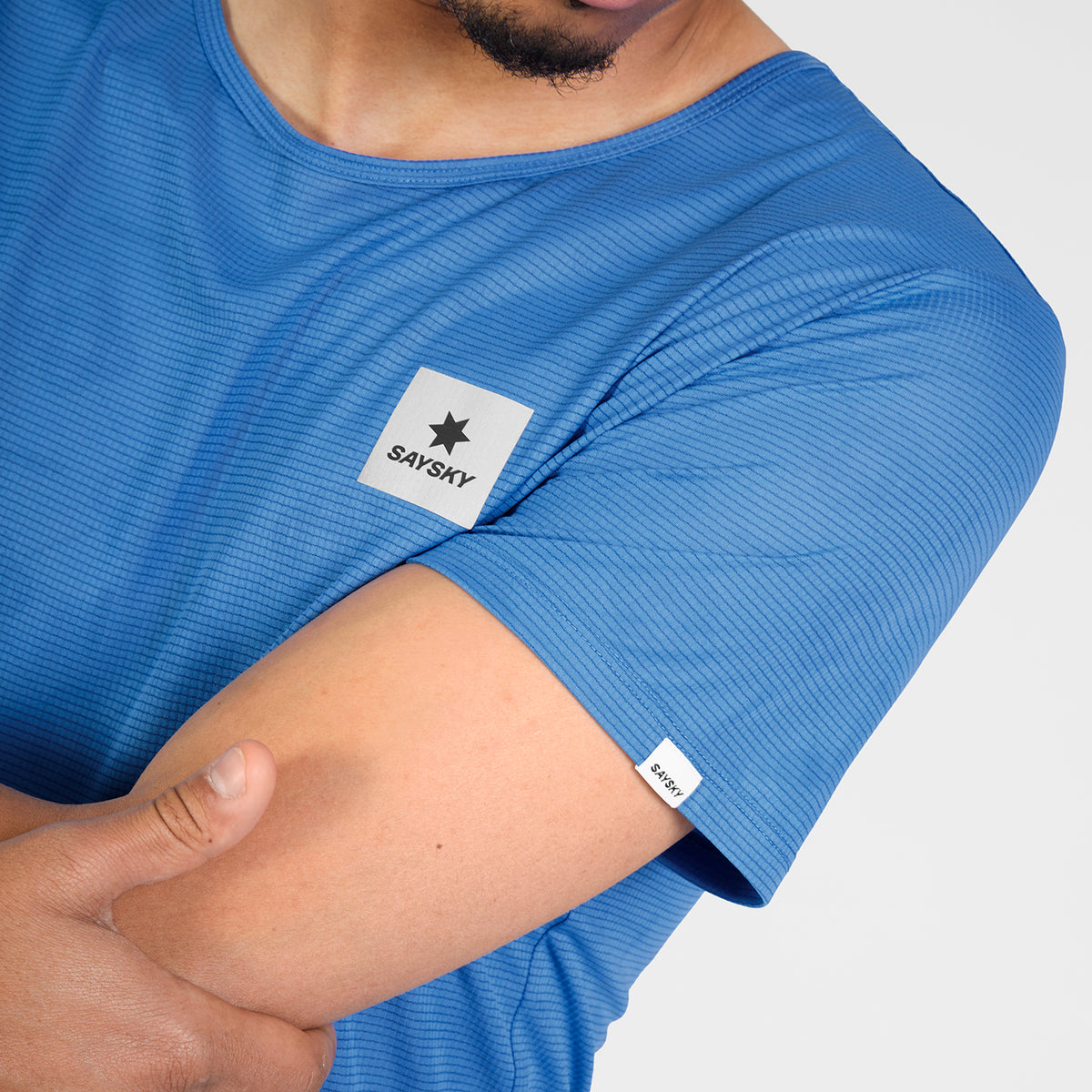 ランニングTシャツ SM25036c1075 Reactive Flow T-shirt - Blue Aop [メンズ]
