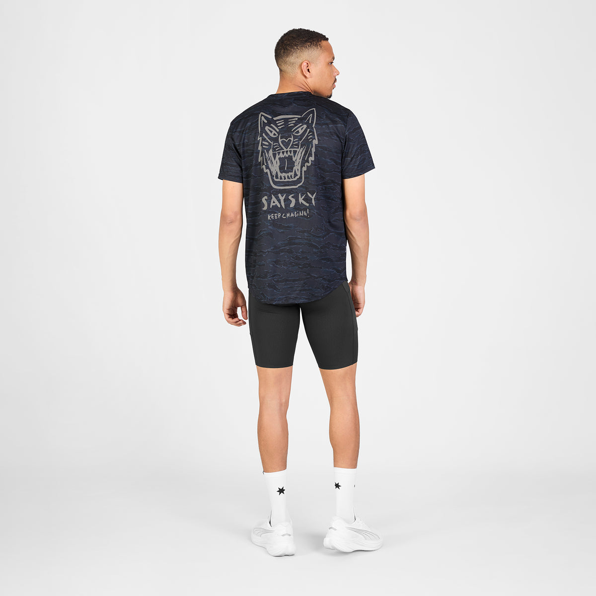 ランニングTシャツ SM25037c1080 Tiger Combat T-shirt - Black Camo [メンズ]