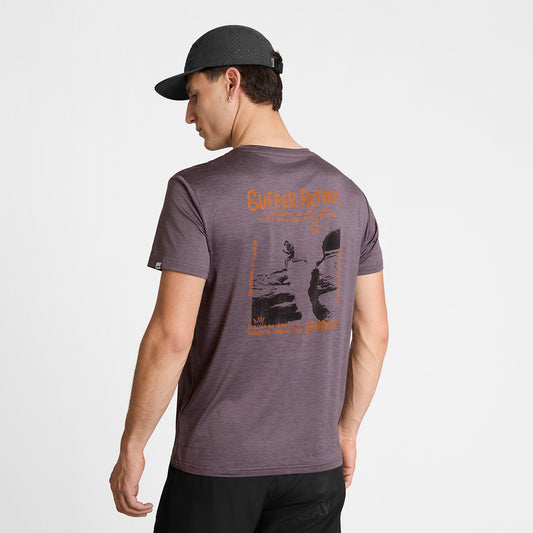 ランニングTシャツ SM25038c7014 Statement Pace T-shirt - Purple [メンズ]