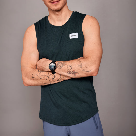 モーションシングレット SM30001c6001 Clean Motion Tank - Grey [メンズ]