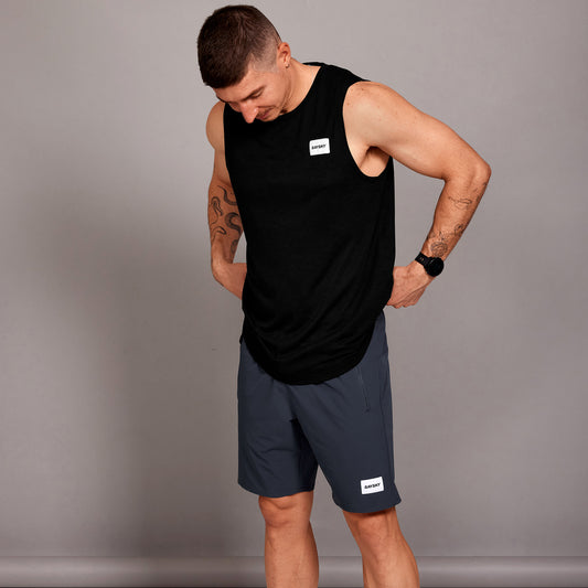 モーションシングレット SM30001c901 Clean Motion Tank - Black [メンズ]