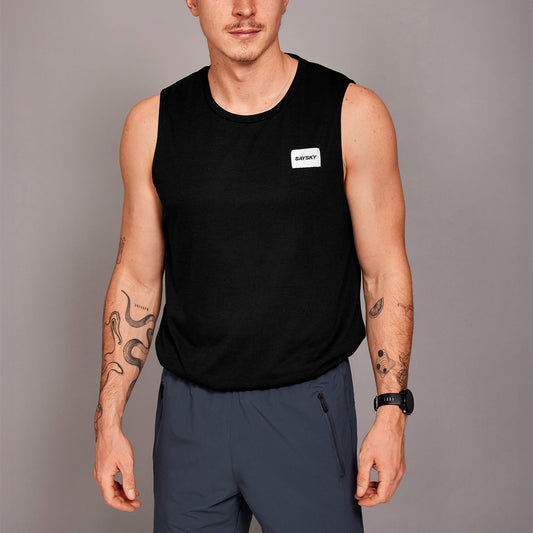 モーションシングレット SM30001c901 Clean Motion Tank - Black [メンズ]