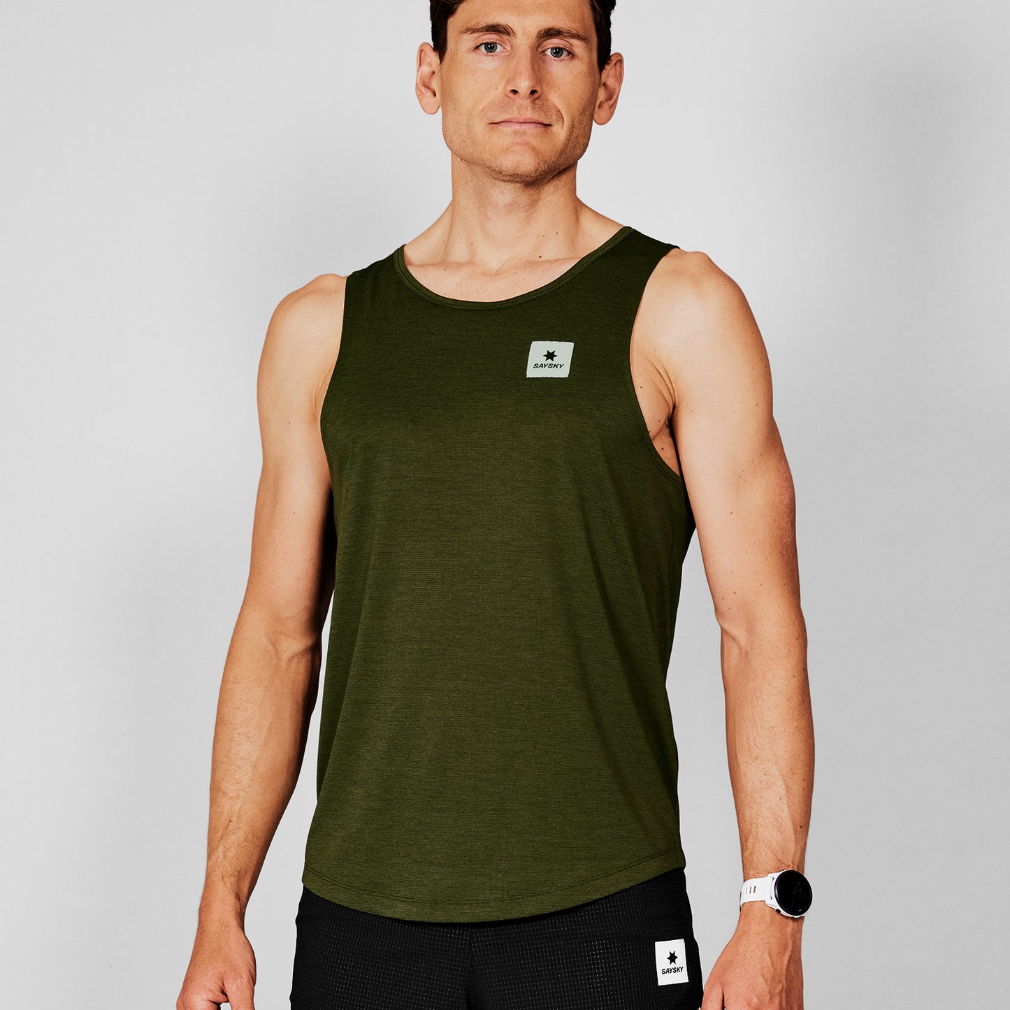 レースシングレット SM30002c301 Clean Combat Pro Singlet - Green [メンズ]