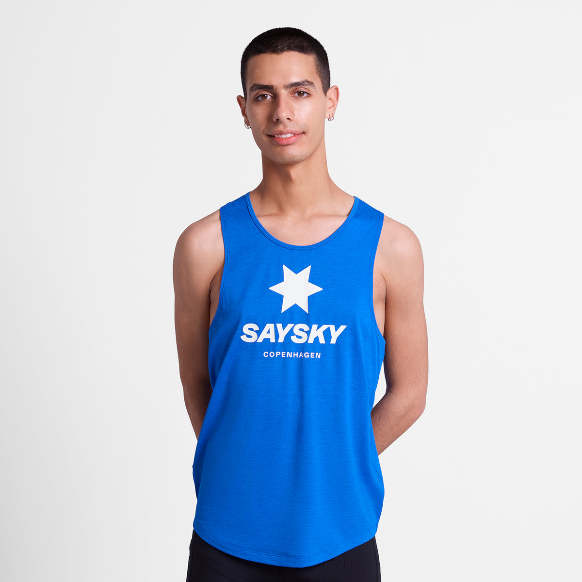 レースシングレット SM30003c2017 Logo Combat Pro Singlet - Blue [メンズ]