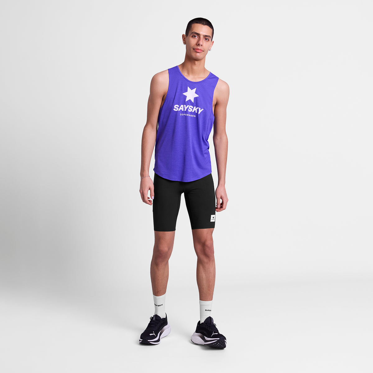 レースシングレット SM30003c7012 Logo Combat Pro Singlet - Purple [メンズ]