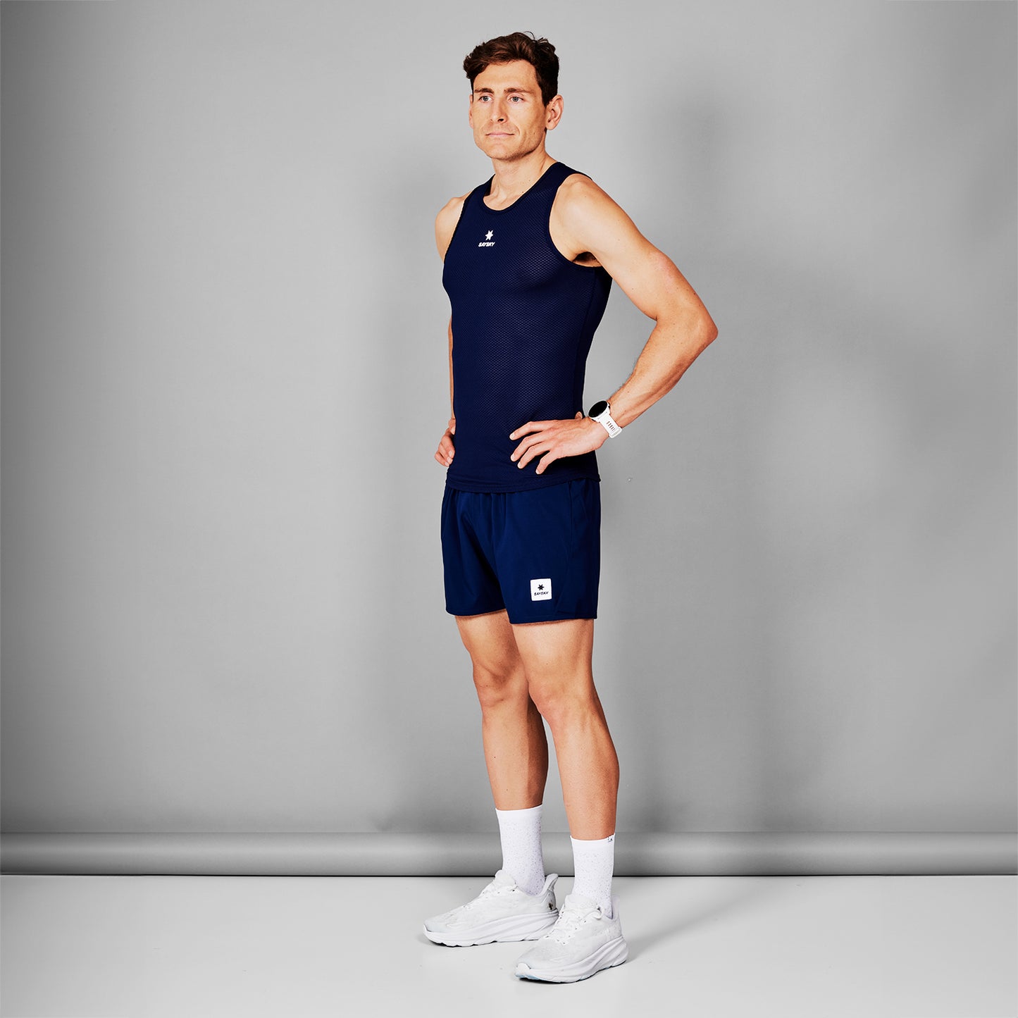 レースシングレット SM30004c201 Mesh Base Layer Singlet - Blue [メンズ]